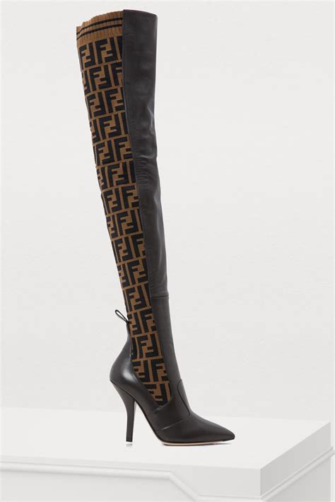 fendi boots female|thigh high Fendi boots.